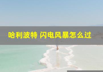 哈利波特 闪电风暴怎么过